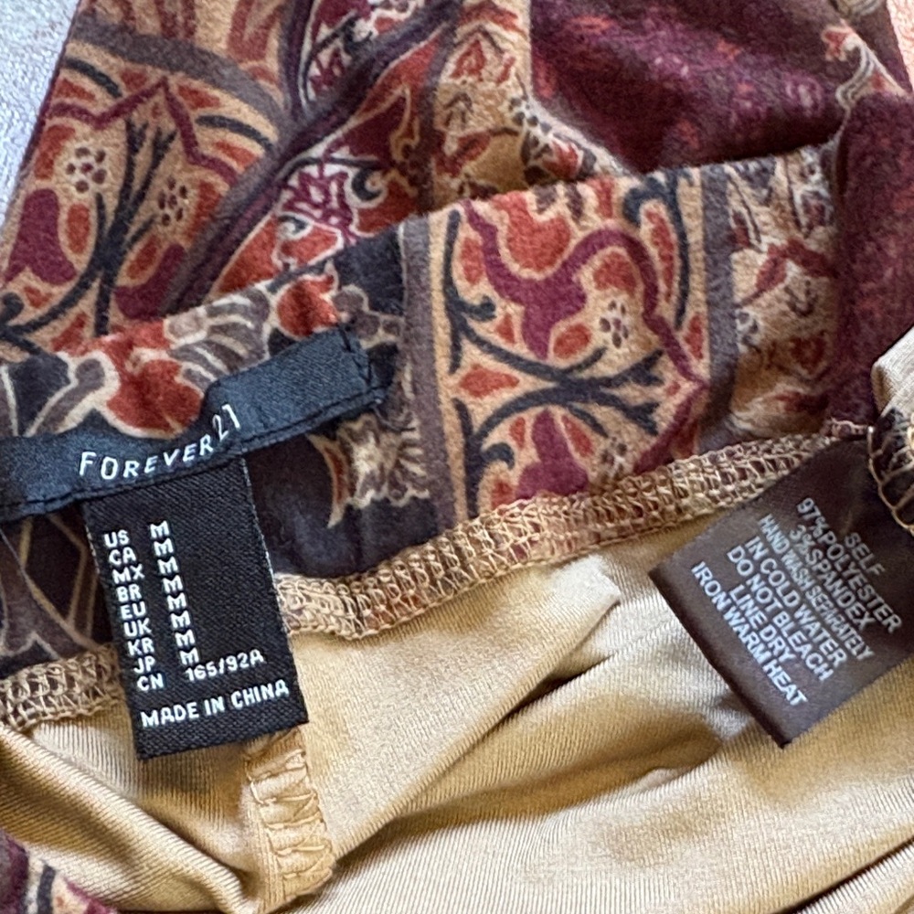 Forever 21 Multicolor Patchwork Pants - Picture 2 of 2